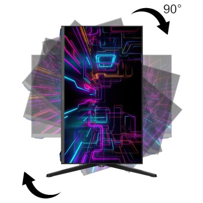 LC-Power LC-M27-QHD-180 - 27 inch QHD Gaming Monitor (180 Hz, QHD, Flat, Pivot 90°)